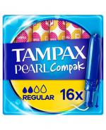 Tampax Pearl Compak Regular Tampony z aplikatorem - 16 szt.
