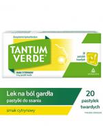  TANTUM VERDE LEMON Smak cytrynowy, 20 past., na ból gardła i stany zapalne jamy ustnej, cena, opinie, wskazania