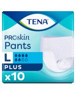 TENA PANTS PLUS LARGE Majtki chłonne (100-135 cm) OTC Edition - 10 szt.