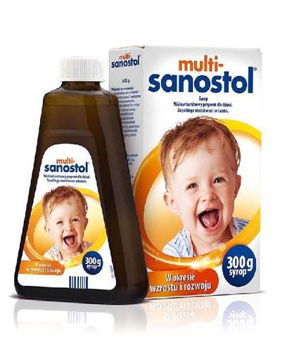 MULTI-SANOSTOL Syrop wielowitaminowy preparat dla dzieci - 300 g