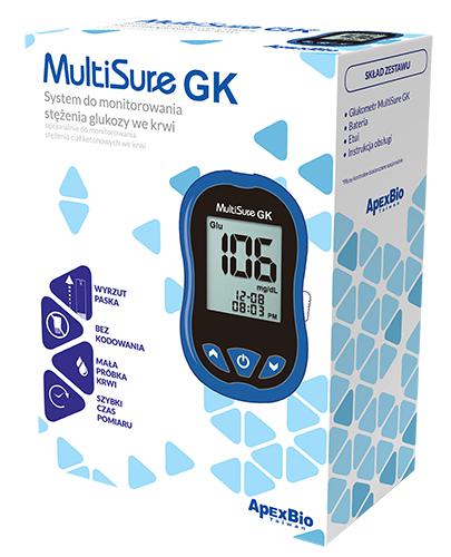 MultiSure GK System do monitorowania stężenia glukozy we krwi - 1 szt. - cena, opinie, właściwości - Apteka internetowa Melissa  