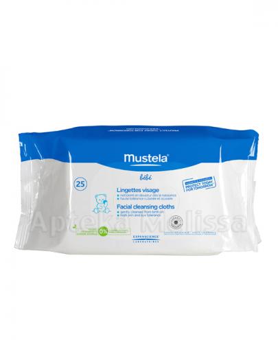 MUSTELA BEBE Chusteczki do twarzy dla noworodków, niemowląt i dzieci - 25 szt. - Drogeria Melissa