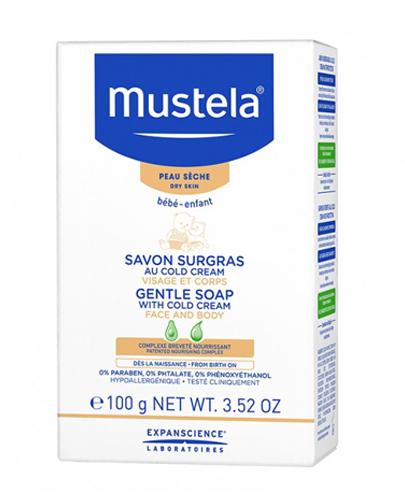  Mustela Bebe Enfant Delikatne mydło w kostce z Cold Cream do twarzy i ciała - 100 g - cena, opinie, właściwości  - Apteka internetowa Melissa  