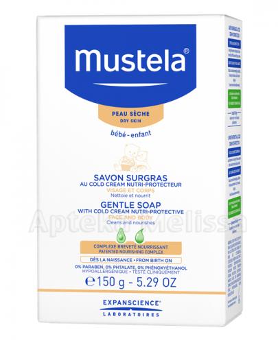 MUSTELA BEBE Mydło z kremem ochronnym dla noworodków, niemowląt i dzieci - 150 g - Apteka internetowa Melissa