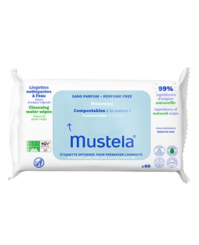  Mustela Chusteczki oczyszczające kompostowalne z wodą, 60 sztuk - Apteka internetowa Melissa  