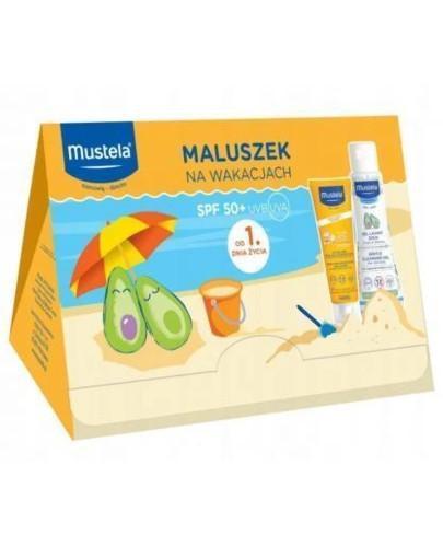  Mustela Maluszek na wakacjach Mleczko przeciwsłoneczne Spf 50+ - 40 ml + Delikatny żel do mycia - 100 ml - cena, opinie, wskazania - Apteka internetowa Melissa  