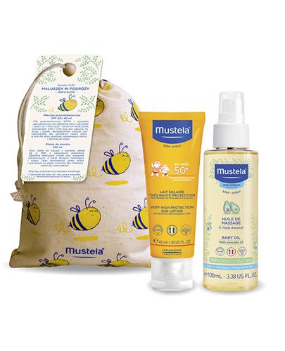 Mustela Bebe-Enfant Mleczko przeciwsłoneczne SPF 50+ - 40 ml + Olejek do masażu dla niemowląt - 100 ml - cena, opinie, właściwości - Apteka internetowa Melissa