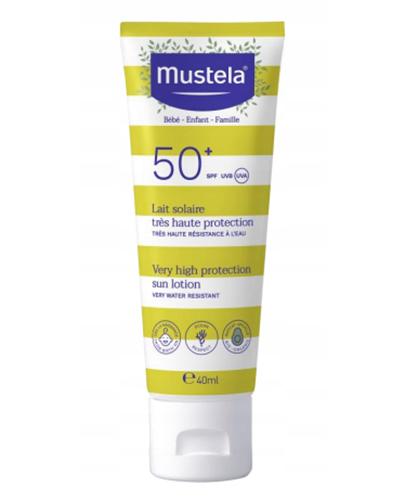  Mustela Mleczko przeciwsłoneczne bardzo wysoka ochrona do twarzy SPF 50+, 40 ml - cena, opinie, właściwości  - Apteka internetowa Melissa  