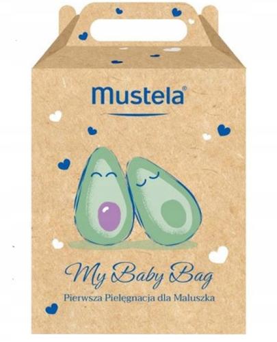 Mustela My Baby Bag Pierwsza Pielęgnacja dla Maluszka Delikatny żel do mycia - 200 ml + Krem do twarzy - 40 ml + Chusteczki Oczyszczające - 25 szt.+ Krem do przewijania - 50 ml - cena, opinie, wskazania - Apteka internetowa Melissa