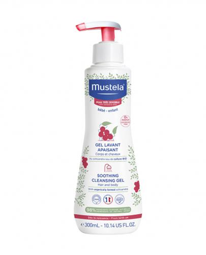  Mustela Żel łagodzący do mycia bez zapachu od 1. dnia życia, 300 ml, cena, opinie, wskazania - Apteka internetowa Melissa  