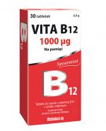 VITA B12 1000 mcg Tabletki do ssania o smaku miętowym - 30 tabl.