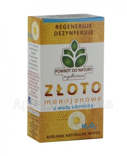 MYDLARNIA Naturalne mydło złoto monojonowe z wodą utlenioną - 100 g - Apteka internetowa Melissa