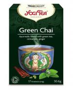  Yogi Tea Organic Green Chai Herbata Zielony Czaj, 17 sasz., cena, opinie, właściwości 