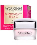  YOSKINE Supreme-Vit B12 + C Naprawczy Krem Silnie Przeciwzmarszczkowy do Twarzy na Noc 60+, 50 ml