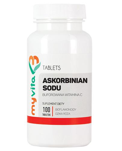 MyVita Askorbinian sodu, buforowana witamina C, 100 tabletek - Apteka internetowa Melissa