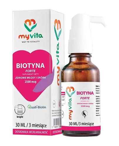  MyVita Biotyna Forte krople - 30 ml - cena, opinie, wskazania - Apteka internetowa Melissa  