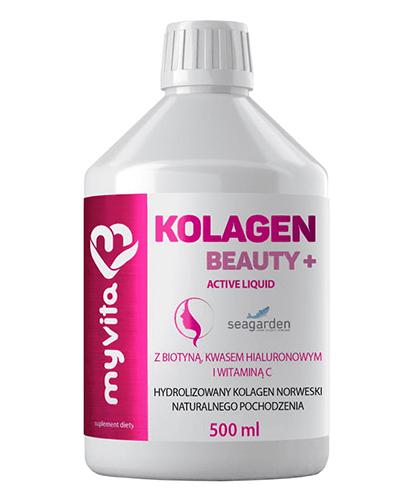  MyVita Kolagen Beauty + Active Liquid, 500 ml, cena, opinie, właściwości - Apteka internetowa Melissa  