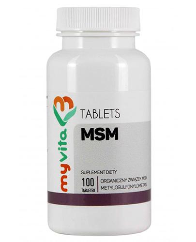  MyVita MSM 500 mg, 100 tabl., cena, opinie, wskazania - Apteka internetowa Melissa  