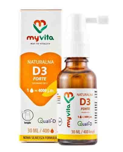  MYVITA Naturalna witamina D3 Forte 4000 j.m. - 30 ml - Apteka internetowa Melissa  