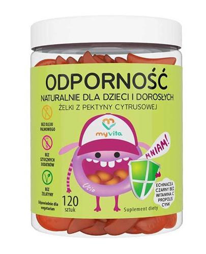 MyVita Odporność Żelki z pektyny cytrusowej - 120 szt. - cena, opinie, składniki