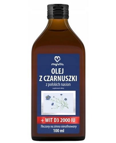  MyVita Olej z czarnuszki + witamina D3 2000 IU, 100 ml, cena, wskazania, właściwości - Apteka internetowa Melissa  