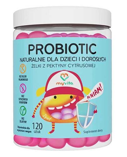 MyVita Probiotic, naturalne żelki dla dzieci i dorosłych, 120 sztuk