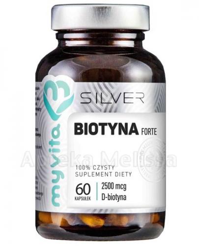 MYVITA SILVER Biotyna FORTE - 60 kaps. - Apteka internetowa Melissa