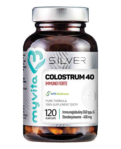  MyVita Silver Colostrum 40 Immuno Forte, 120 kaps., cena, opinie, stosowanie - Apteka internetowa Melissa  