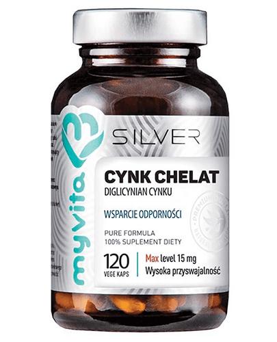  MyVita Silver Cynk chelat - 120 kaps.- cena, opinie, właściwości - Apteka internetowa Melissa  