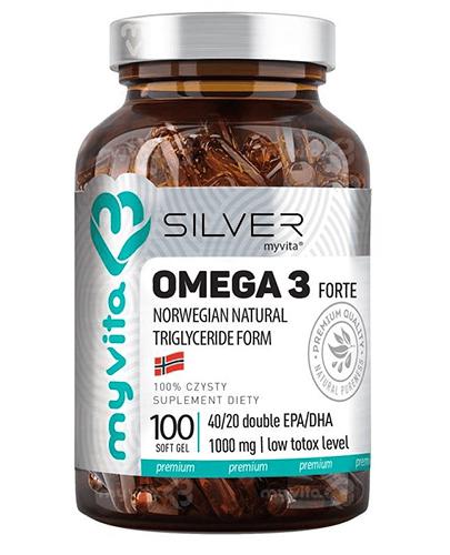  MyVita Silver Omega 3 Forte, 100 kaps., cena, opinie, wskazania - Apteka internetowa Melissa  