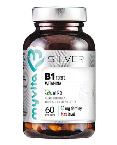  MyVita Silver Pure 100 % Witamina B1 Forte 50 mg, 60 kaps., cena, wskazania, właściwości - Apteka internetowa Melissa  