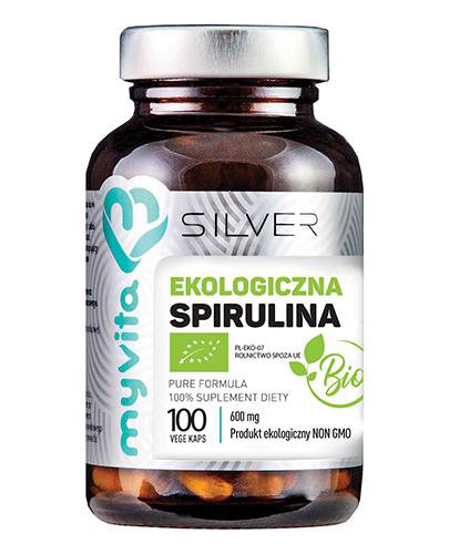  MyVita Silver Spirulina Bio 600 mg, 100 kaps., cena, opinie, właściwości - Apteka internetowa Melissa  