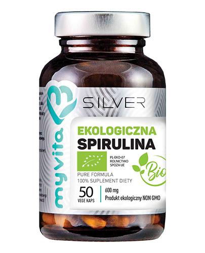  MyVita Silver Spirulina Bio 600 mg, 50 kaps., cena. opinie, wskazania - Apteka internetowa Melissa  