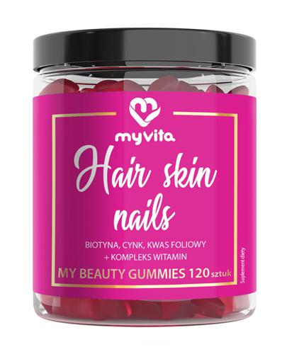  MyVita Żelki naturalne włosy skóra paznokcie, 120 kaps., cena, opinie, stosowanie - Apteka internetowa Melissa  
