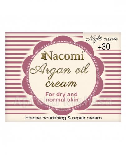 NACOMI Krem arganowy 30+ na noc z kwasem hialuronowym - 50 ml
