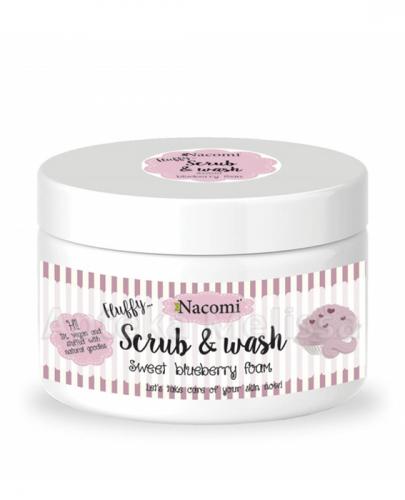 NACOMI Pianka peelingująco-myjąca borówkowa - 180 ml