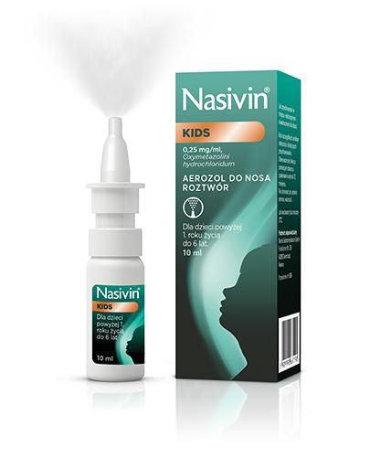 NASIVIN KIDS 0,25 mg/ml Aerozol do nosa - 10 ml - Apteka internetowa Melissa