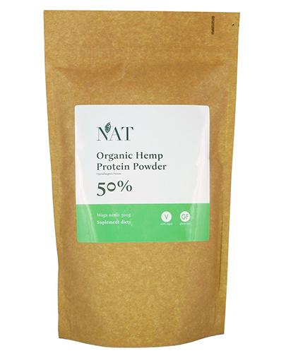 NAT Organic Hemp Protein Powder 50 % - 500 g - cena, opinie, wskazania - Apteka internetowa Melissa
