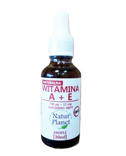  NATUR PLANET Naturalna witamina A+E - 30 ml - Apteka internetowa Melissa  