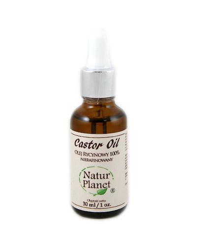 NATUR PLANET Olej rycynowy - 30 ml - piękny wygląd skóry, brwi i rzęs - cena, stosowanie, opinie 