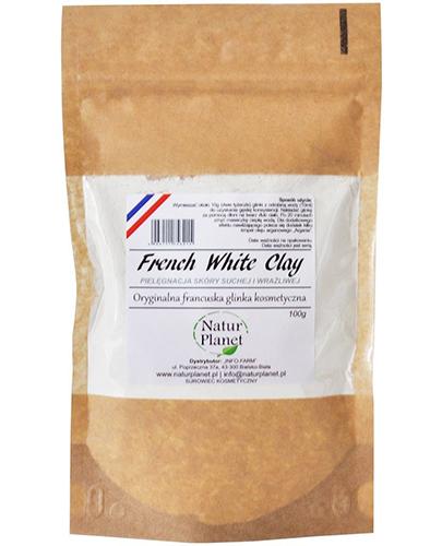 NATUR PLANET Oryginalna francuska glinka kosmetyczna, biała - 100 g