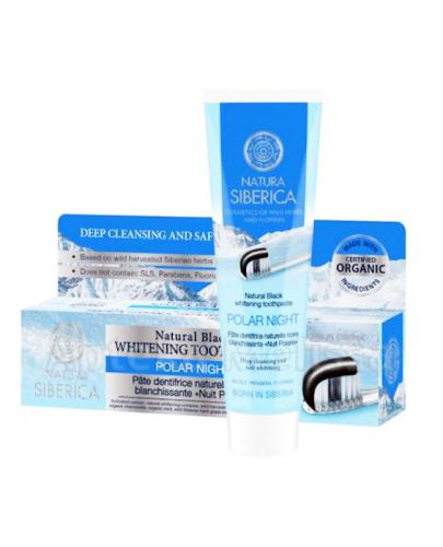NATURA SIBERICA NOC POLARNA Naturalnie wybielająca, czarna pasta do zębów - 100 g - Apteka internetowa Melissa