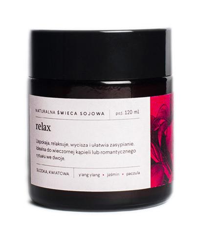  Naturalna świeca sojowa Relax - 120 ml - cena, opinie, właściwości  - Apteka internetowa Melissa  