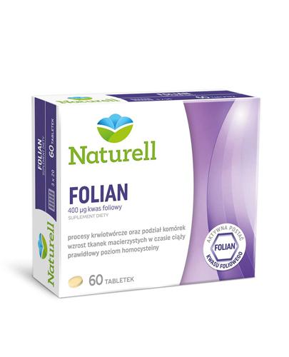 NATURELL FOLIAN - 60 tabl. Suplementacja kwasu foliowego. - Apteka internetowa Melissa