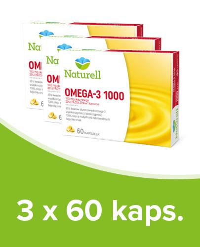 NATURELL Omega-3 1000, 3 x 60 kapsułek