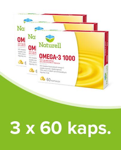  NATURELL Omega-3 1000, 3 x 60 kapsułek - Apteka internetowa Melissa  