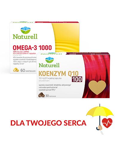  NATURELL Omega-3 1000, 60 kaps. +  Naturell Koenzym Q10 100 mg - 60 kaps., cena, właściwości, opinie - Apteka internetowa Melissa  