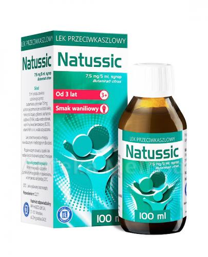  NATUSSIC 7,5 mg/5ml Syrop przeciwkaszlowy - 100 ml - Apteka internetowa Melissa  