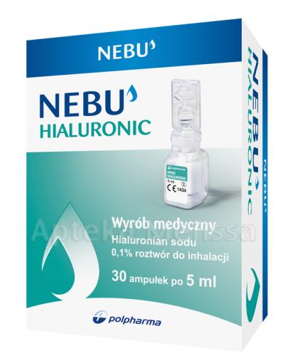 NEBU HIALURONIC 0,1% Roztwór do inhalacji - 30 x 5 ml - Apteka internetowa Melissa