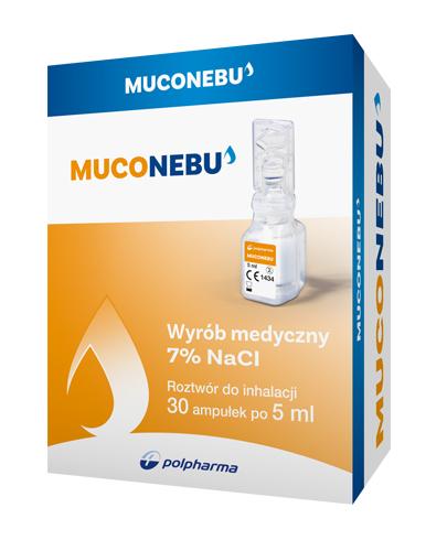  NEBU MUCO Roztwór do inhalacji 7% NaCl - 30 x 5 ml - usuwanie wydzieliny - cena, opinie, wskazania - Apteka internetowa Melissa  